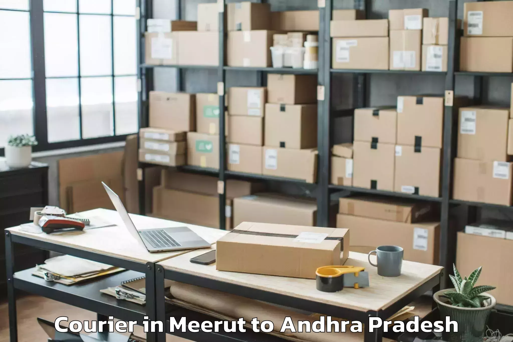 Easy Meerut to Uppalaguptam Courier Booking